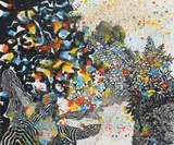 Pat Hanly, Inside the Garden, screenprint from the Barry Lett multiples