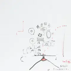 A Conversation by Max Gimblett, ink on paper, offered Sep 2019
