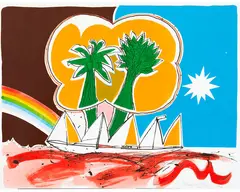 Pacific Hope by Pat Hanly, silkscreen print, 34/35, offered Sep 2019