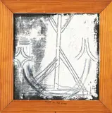 John Reynolds, Thief on the Cross II, oilstick, crayon and acrylic on chalkboard