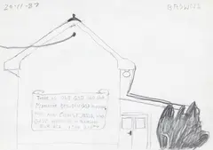 Michael Stevenson, Browns, graphite on paper