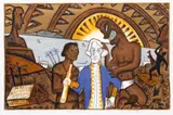 Nigel Brown, Cook in Pacifica, stone lithograph 42/48