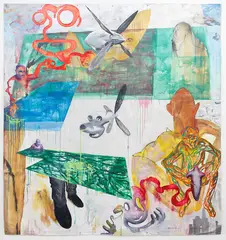 Michael Armstrong, Dames and Damsels, acrylic on canvas, 2007