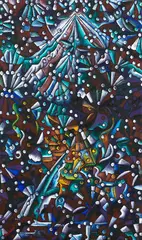 Untitled by Dean Buchanan, oil on hessian, offered Sep 2019