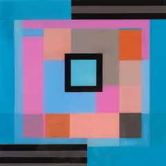 Anne Reithmaier, One Square Meal, acrylic and liquid glass on board