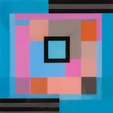 Anne Reithmaier, One Square Meal, acrylic and liquid glass on board