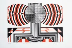 Paratene Matchitt, me whawhai tatao katoa mo te ora, lithograph, 50/50