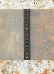 Column Sequence VIII by Grant Banbury, mixed media on paper, sold Sep 2019