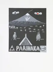 Alan Taylor, Mt Taranaki, lithograph, AP