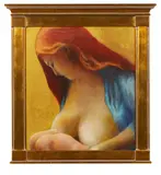 Liam Davidson, Madonna and Child, acrylic on hardboard panel