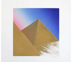 Egypt six by Rodney Fumpston, two plate etching, AP, sold Sep 2019