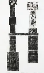 Transparency No 1 by John Drawbridge, etching, Proof variation, offered Sep 2019