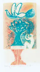 Pat Hanly, Being Free, screenprint, 17/50