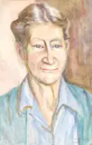 Cora Wilding, Untitled (Portrait), watercolour