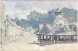 Alfred Ernest Baxter, Dunster, England, watercolour