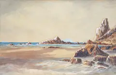 F. Gregory, Whangarei Heads, watercolour