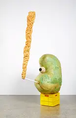 Peter Robinson, Fag Time, papier-mache, wire, polyurethane, pigment and steel (2004)