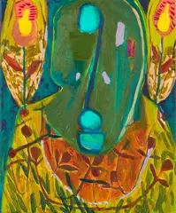 Harl by Nicola Farquhar, oil on canvas, offered Aug 2019