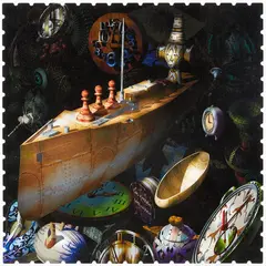 Empty Boat by Richard Killeen, unique archival inkjet print on canvas, sold Aug 2019