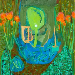 Em by Nicola Farquhar, oil on canvas, offered Aug 2019