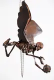 Greer Twiss, Winged Skeleton, mild steel