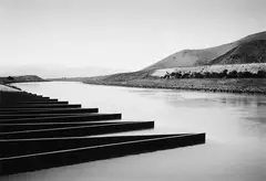 Wayne Barrar, Across Spillway on Ohau Canal, gelatin silver print, 5/12