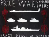 Peter Robinson, Price War, oil, oilstick and bitumen on canvas