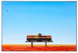 Graham Sydney, Wedgie at Oodnadatta, oil on linen canvas