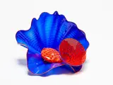Dale Chihuly, Lapis Persian Pair, hand blown glass with original acrylic