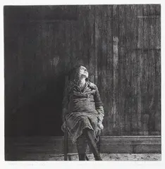 Grahame Sydney, Joanna, Pregnant, etching, 10/25