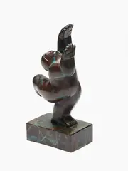 Little Big Reach by Llew Summers, cast bronze, sold Jun 2019