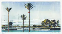 Stanley Palmer, Punakaiki, lithograph, 62/100