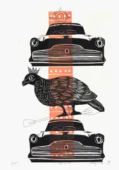 Sheyne Tuffery, Quest for Manumea: 19, monoprint, 1/1