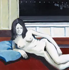 Trevor Moffitt, Lynn III (from the Human Condition Series), oil on board