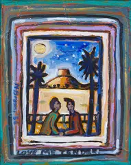 Nigel Brown, Love Me Tender, polyester compound and acrylic on board