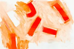 Untitled by Ralph Hotere, oil on paper, sold Jun 2019