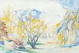 Robert Nettleton Field, Hakataramea Valley, South Canterbury, watercolour