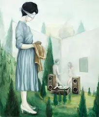 Séraphine Pick, Careworn, oil on canvas