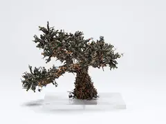 Matsu Modoki by Ryuzo Nishida, acrylic paint, plastic models and perspex, offered Jun 2019
