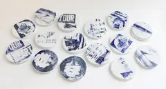 Raewyn Atkinson, I Read the News Today, Oh Boy!, glazed porcelain, 15 parts