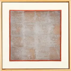 Study (Wood Graining) by Andrew Barber, oil and genuine silver on canvas, sold Jun 2019