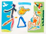 Pat Hanly, Vacation, screenprint, 1/37
