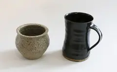 Small stoneware vase by Len Castle, together with a Barry Brickell stoneware mug, sold Jun 2019