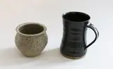 Small stoneware vase by Len Castle, together with a Barry Brickell stoneware mug, sold Jun 2019