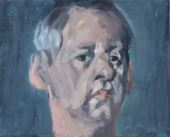 Untitled Head by Richard McWhannell, oil on linen, sold Jun 2019