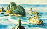 Stanley Palmer, Motukiekie – Watching the cliff waves II