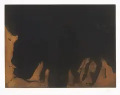 Delta by Robert Motherwell, aquatint on paper, 11/48, 1982, sold Jun 2019