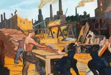 Dennis Knight Turner, Untitled Study (Gas Works, Beaumont Street, Freemans Bay)