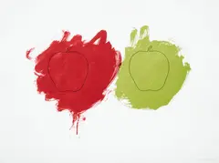 Billy Apple, Cut, off-set lithography on T. H. Saunders paper, edition of 25
