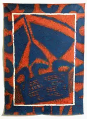 Philip Trusttum, Untitled, oil on unstretched canvas